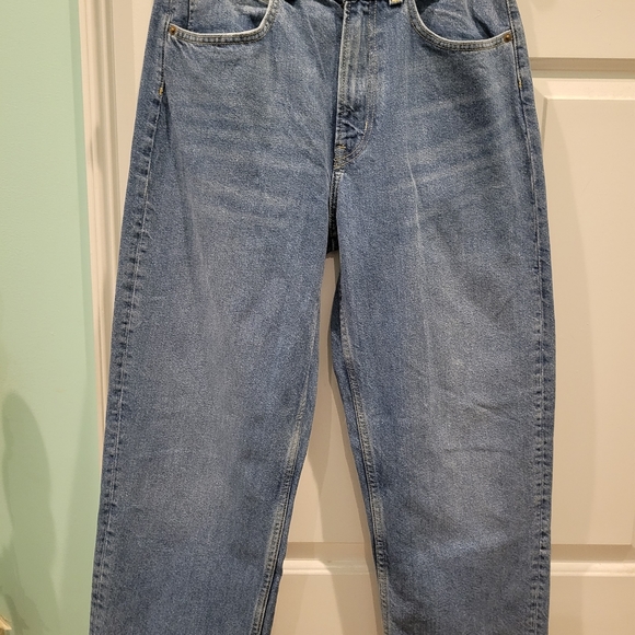 H&M RECYCLED DENIM 90'S BAGGY HIGH RISE JEANS NWT - Picture 10 of 10